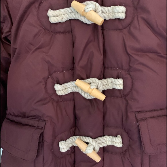 Crewcuts burgundy puffer coat SZ 2T - Picture 5 of 8